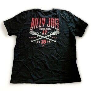 Billy Joel- Tour 3-9-19 Chase Field Phoenix AZ Concert Black T-shirt Men's XXL